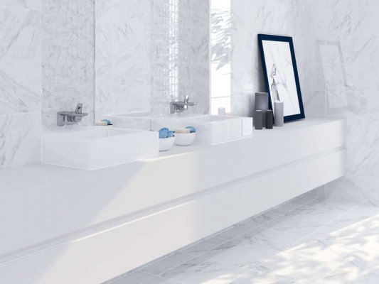 Kanjiza Carrara fürdőszobacsempék